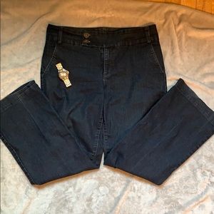 Dark denim jeans